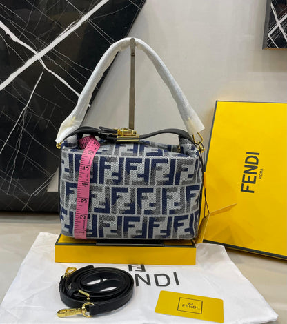 F-E-N-D-I Iconic Mini Crossbody – Everyday Luxury Statement Bag (Brown-2)