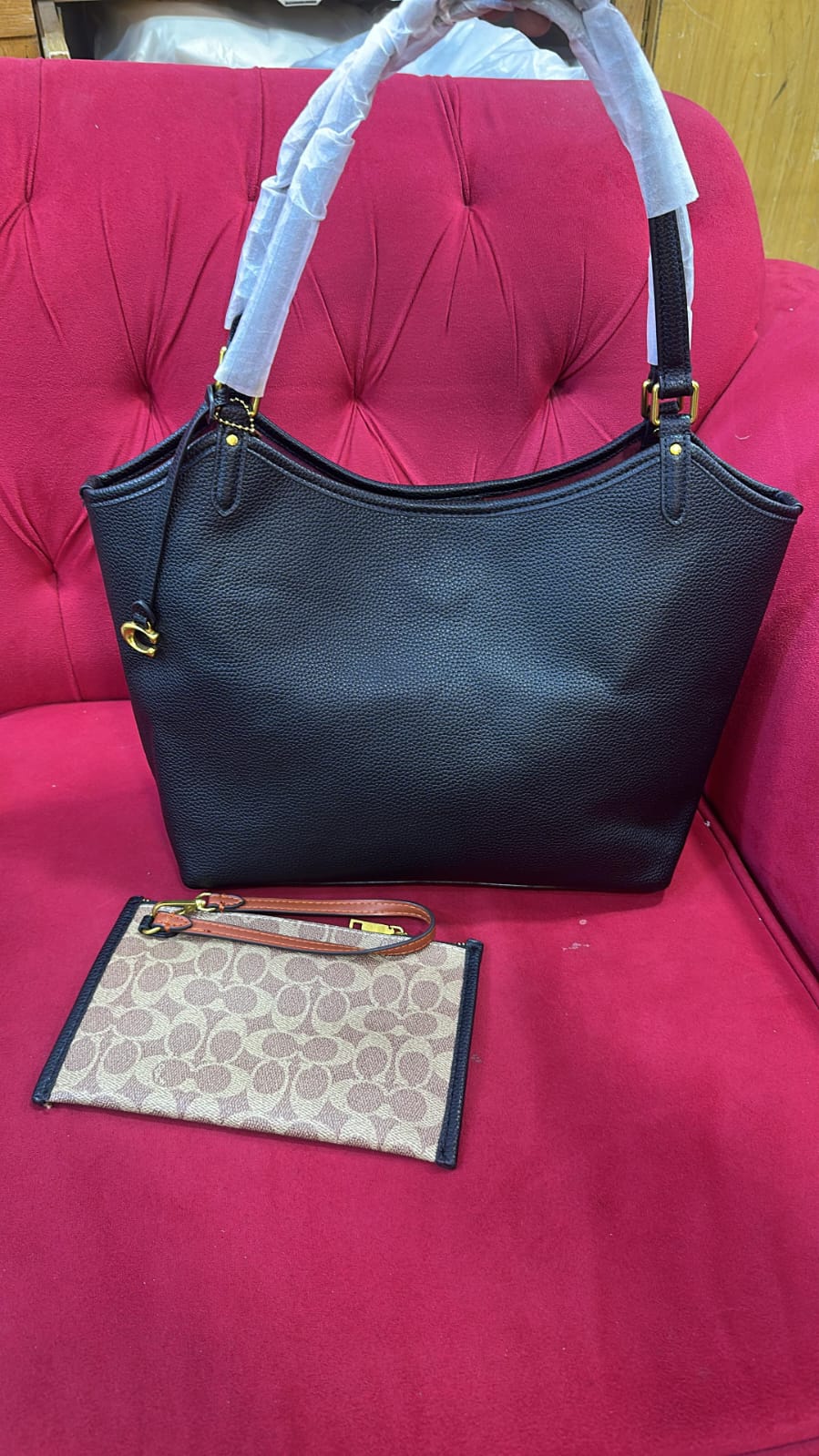 C-O-A-C-H Day Tote Women Bag 2PC Set – Premium Black Edition