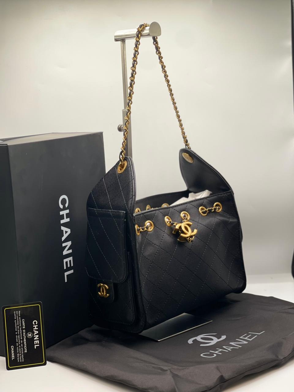 C-H-A-N-E-L 25 Small Handbag – Elegant Women Bag (Black)