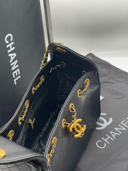 C-H-A-N-E-L 25 Small Handbag – Elegant Women Bag (Black)