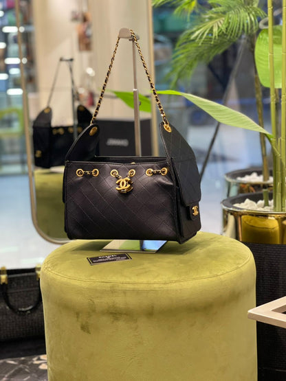 C-H-A-N-E-L 25 Small Handbag – Elegant Women Bag (Black)