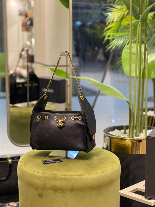 C-H-A-N-E-L 25 Small Handbag – Elegant Women Bag (Black)