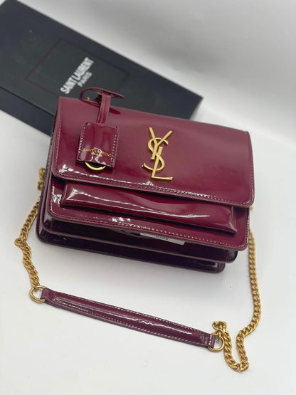 C-H-A-N-E-L 25 Small Handbag – Elegant Women Bag (Maroon)