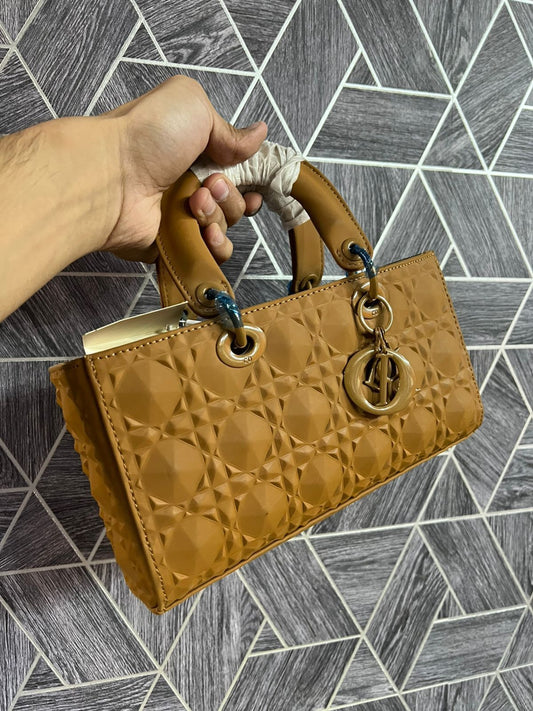 C-H-R-I-S-T-I-A-N D-I-O-R Lady D-Joy Medium Women Bag – Master Quality Edition (Brown-2)