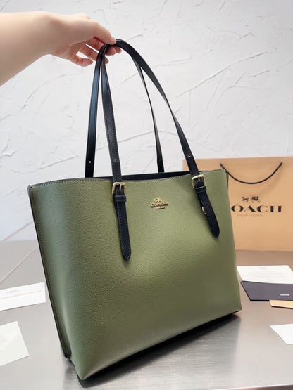 C-O-A-C-H Mollie Tote Women Bag – Signature Canvas Edition (Green)