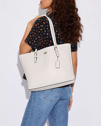 C-O-A-C-H Mollie Tote Women Bag – Signature Canvas Edition (White)