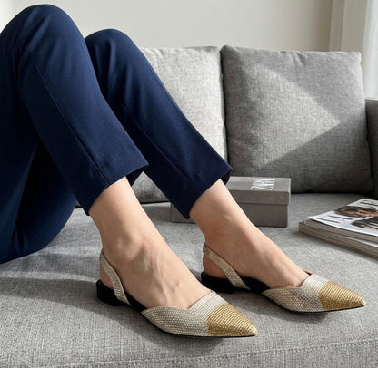 Z-A-R-A Flat Slippers – Everyday Women Footwear (Gold)