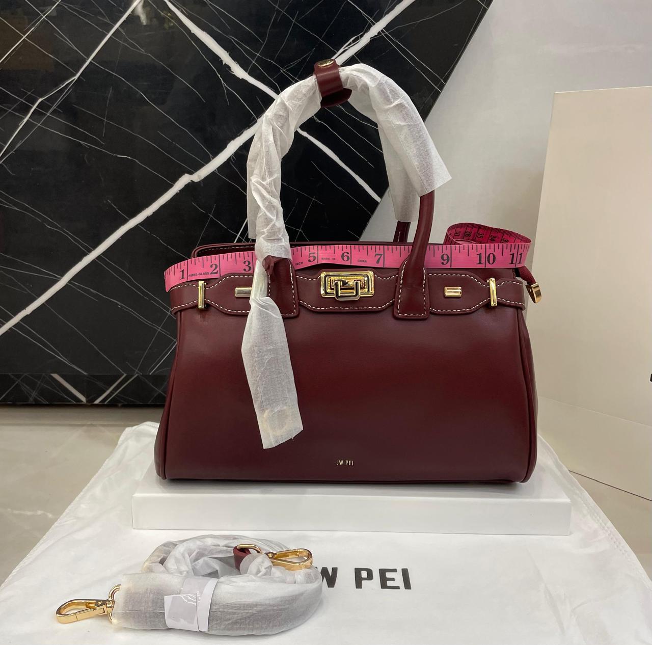 J-W P-E-I Ziva Metal Lock Decoration Tote Women Bag – Master Class Edition (Green)