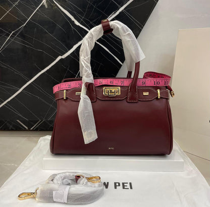 J-W P-E-I Ziva Metal Lock Decoration Tote Women Bag – Master Class Edition (Green)