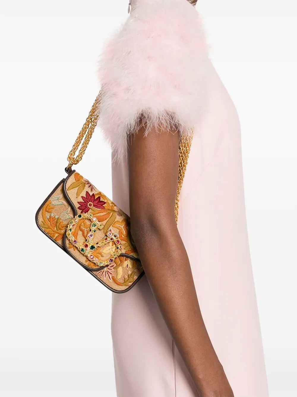 V-A-L-E-N-T-I-N-O G-A-R-A-V-A-N-I Locò Small Jewel VLogo Convertible Women Bag – Super Premium Edition (Beige)