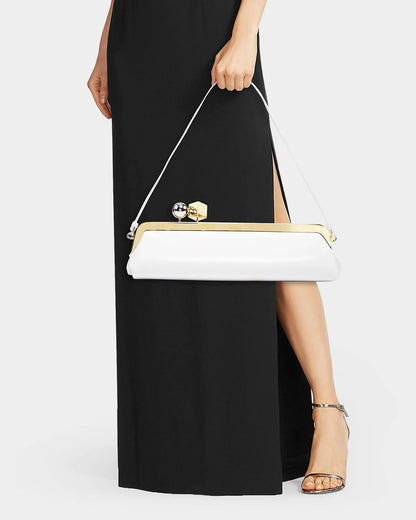 J-A-C-Q-U-E-M-U-S Salon Clutch Women Bag – Master Quality Edition (White)