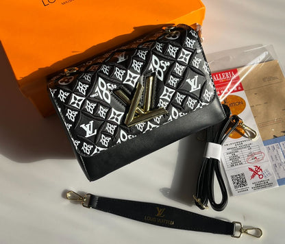 L-O-U-I-S V-U-I-T-T-O-N Crossbody Women Bag – Classic Edition (Black)