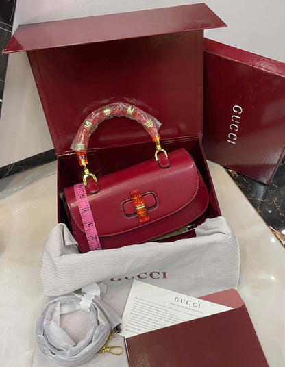 G-U-C-C-I Bamboo 1947 Crossbody Women Bag – Premium Edition (Brown)