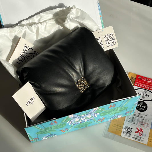 L-O-E-W-E Goya Puffer Shoulder Women Bag – Luxury Edition (Black)