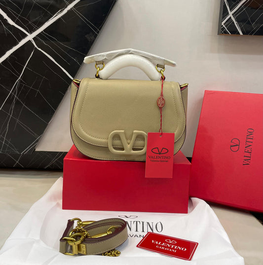 V-A-L-E-N-T-I-N-O VSLING Small Shoulder Women Bag – Modern Icon Edition (Beige)