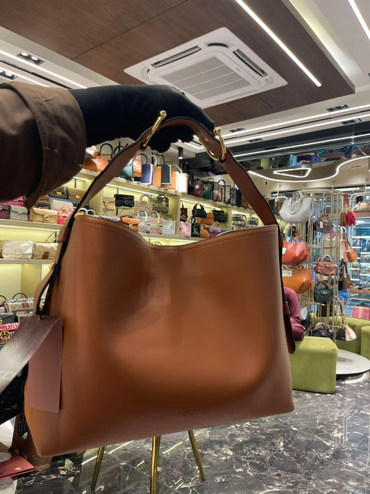 G-U-C-C-I Beatrix Medium Tote – Everyday Luxe Carry Women Bag (Brown)