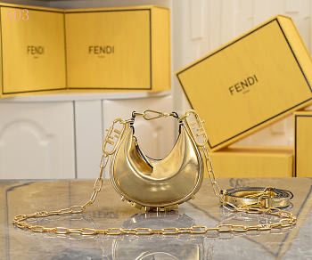 F-E-N-D-I Fendigraphy Hobo Women Bag – Statement Curve Edition (Gold)