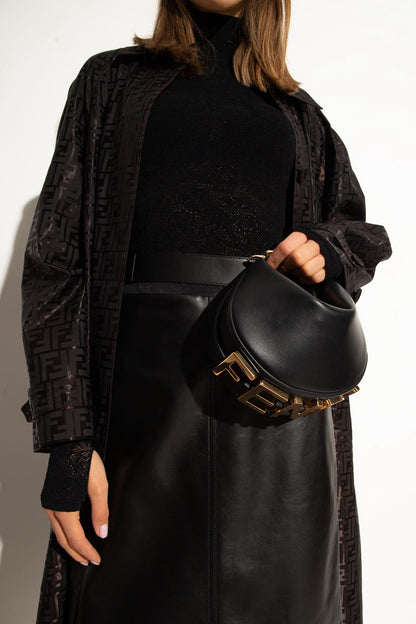 F-E-N-D-I Fendigraphy Hobo Women Bag – Statement Curve Edition (Black)
