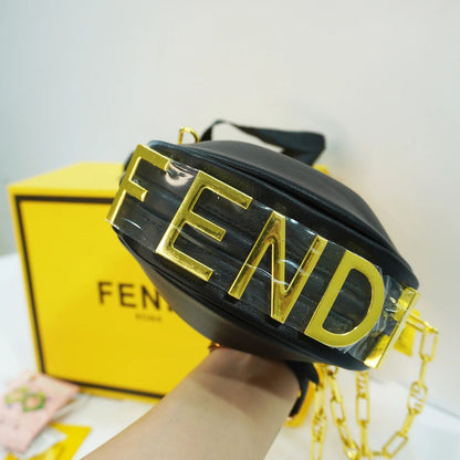 F-E-N-D-I Fendigraphy Hobo Women Bag – Statement Curve Edition (Black)