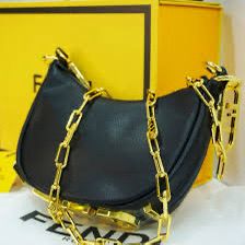 F-E-N-D-I Fendigraphy Hobo Women Bag – Statement Curve Edition (Black)