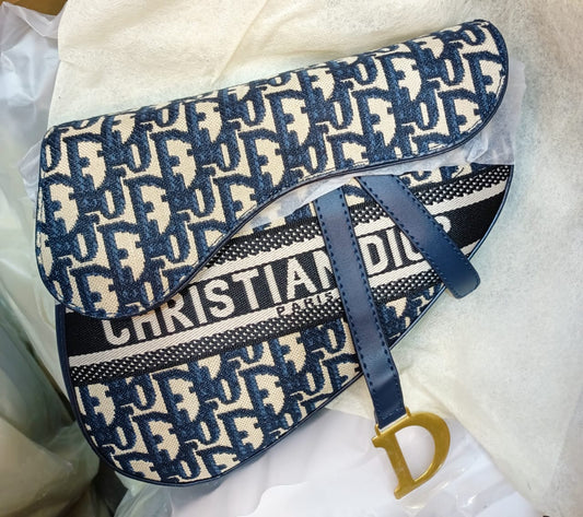 Dior Saddle Crossbody Bag - Stylish Design (blue)