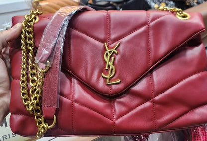 New Arrival AAA Quality YSL Classic Puffer Bag (red)