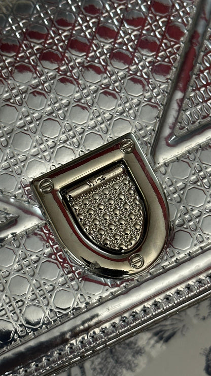 DIOR Mini Women Bag – AAA Premium Copy with Brand Box & Dust Bag (Silver)