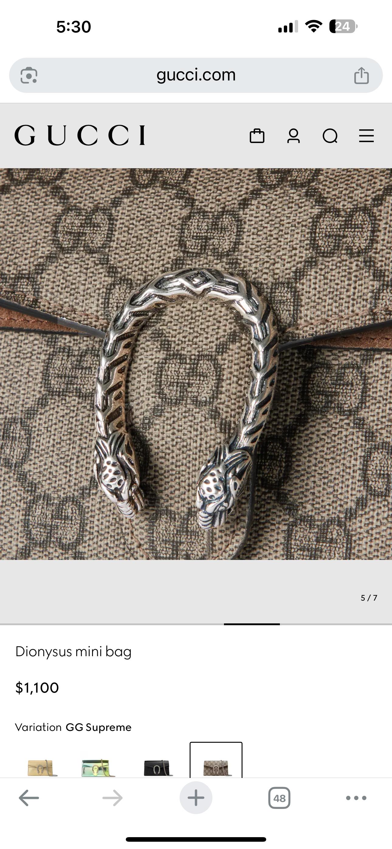 GUCCI DIONYSUS MINI – Women Bag (Master Series)(Beige)