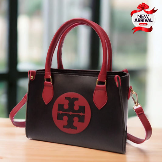 Brand Sale: New Tory Shoulder Bag for Women with Long Strap (Black / Red)