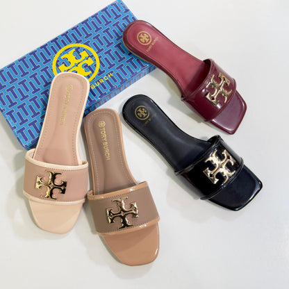 TORY Softy Flat Slippers – Premium Quality Women Flats (Brown Beige)