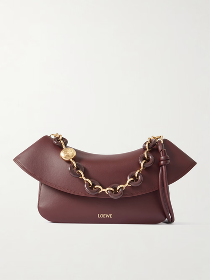 L-O-E-W-E Ola Medium Shoulder Women Bag – Modern Luxe Edition (Maroon)