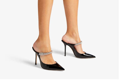 JIMMY CHOO – Women Heel Pumps | Master Quality Patent Leather (Black)