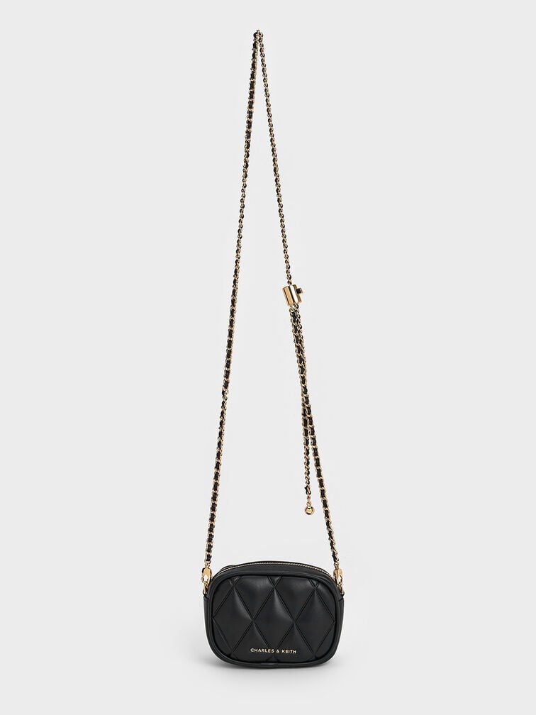 CHARLES & KEITH ARWEN QUILTED MINI BAG – Women Bag (Black)