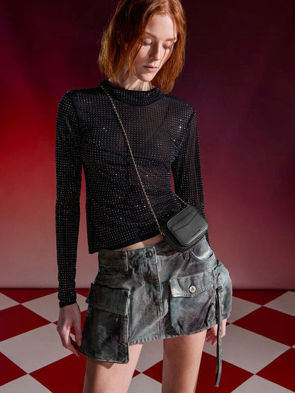 CHARLES & KEITH ARWEN QUILTED MINI BAG – Women Bag (Black)