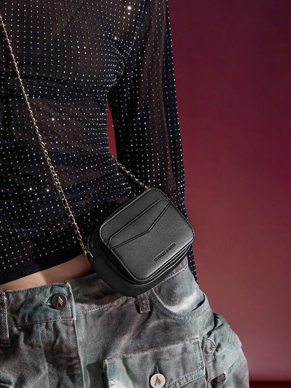 CHARLES & KEITH ARWEN QUILTED MINI BAG – Women Bag (Black)