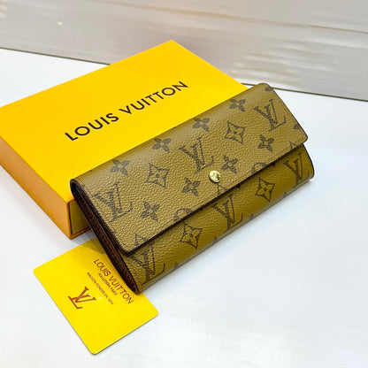 NEW DESIGN – LV Brand Wallet (Official Model) (Beige)
