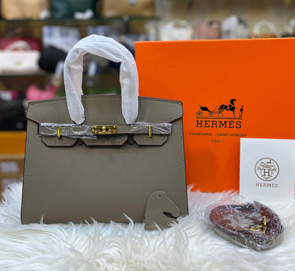 HERMÈS Birkin 25 Bleu Nuit Togo – Women Bag with Gold Hardware | Premium Collection (Beige)