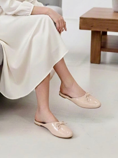 New Arrival – ZARA Flat Mules (Beige)