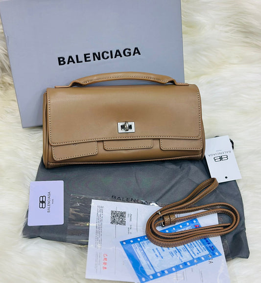 BALENCIAGA BEL AIR – Women Shoulder Bag (Beige)