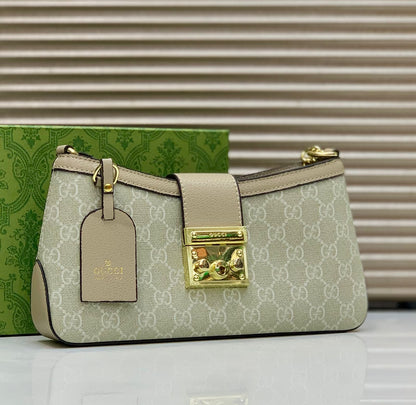 GUCCI PADLOCK – Women Shoulder Bag (New Design) (Beige)