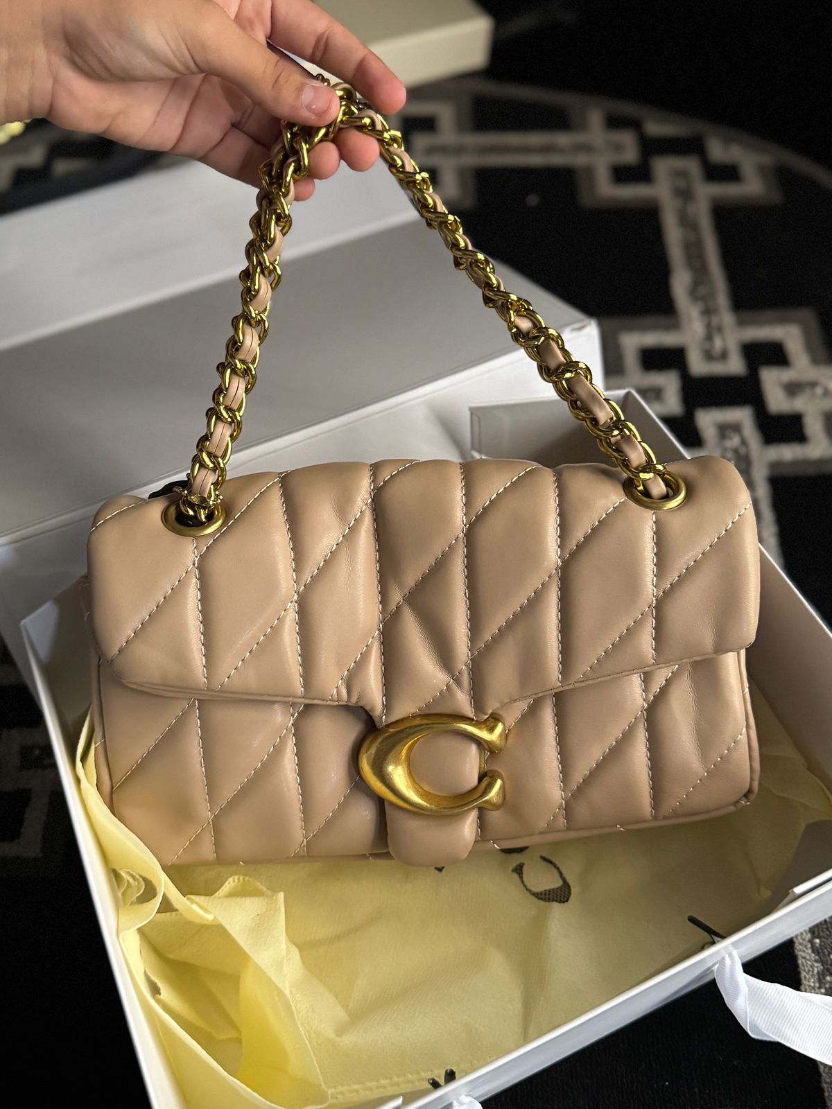 C-O-A-C-H TABBY SHOULDER BAG 26 – Women Bag (Beige)