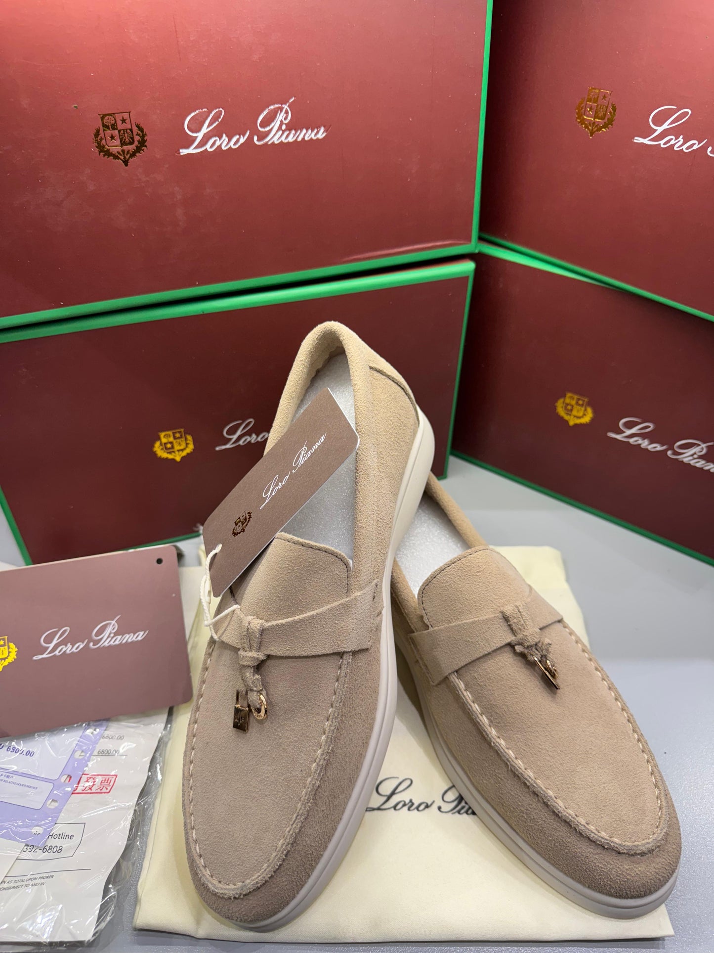 LORO PIANA SUMMER WALK – Women Ballet Flats / Loafers (Beige)