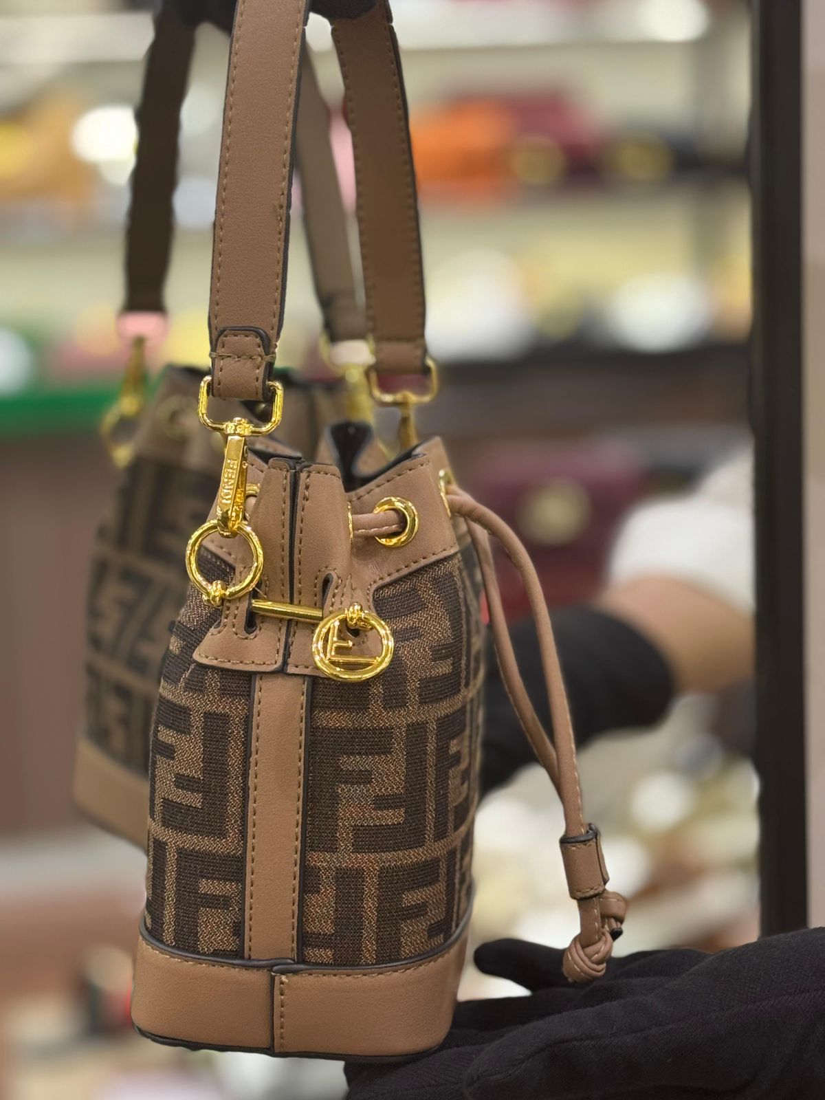Fendi Mon Tresor Bucket Bag – Premium Women Bag (Brown Design A)