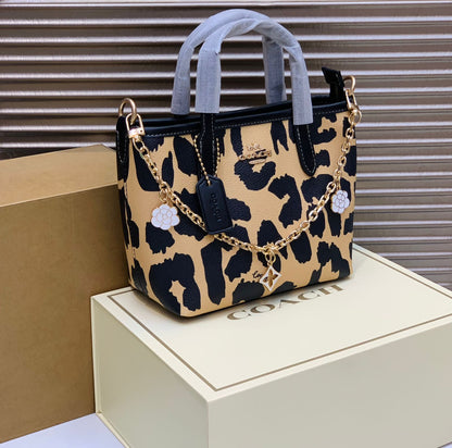 C-O-A-C-H City Mini Women Bag – New Design Official Model (Beige Black)