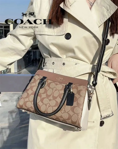 C-O-A-C-H DARCIE CARRYALL BAG – Women Bag (Beige Brown)