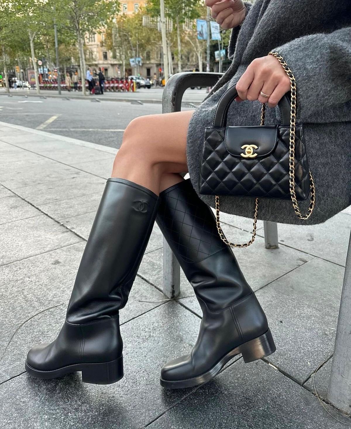 C-H-A-N-E-L KELLY MINI BAG SHINY AGED – Women Bag (Black)