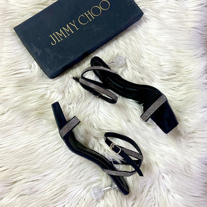 Jimmy Choo Transparent Heel – Elegant & Modern (Black)