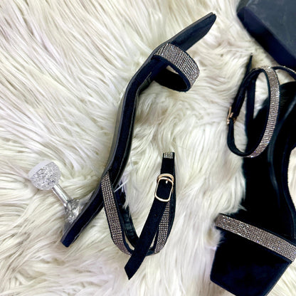 Jimmy Choo Transparent Heel – Elegant & Modern (Black)