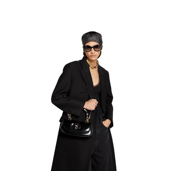 GUCCI BAMBOO 1947 – Women Top Handle Bag (Black)