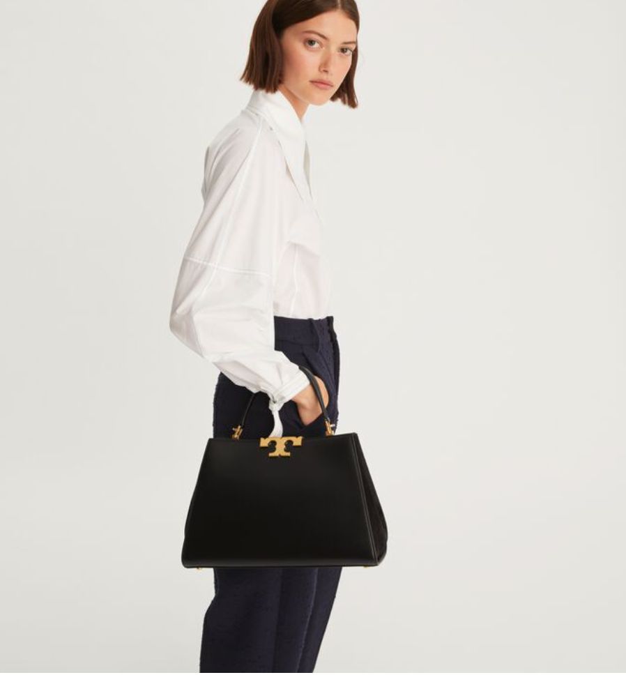 Tory Burch Eleanor Satchel – Premium Women Bag (Black)